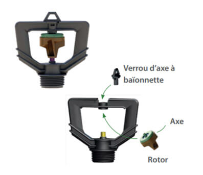 Rivulis Super XL Silicone Drive Sprinkler